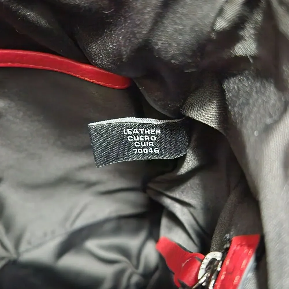 TAHARI ALS Leather Shoulder Bag Hobo With Tassel - Picture 4 of 13